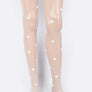 Small Heart Print Fashion Sheer Stocking