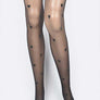 Small Heart Print Fashion Sheer Stocking