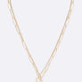 Stainless Steel Heart And Key Pendant Necklace