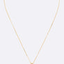 CZ Heart Sliding Pendant Necklace