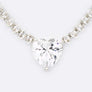 Cubic Zirconia Petite Heart Collar Necklace Set