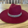 Wide brim panama hat in vegan felt