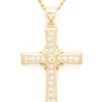 CZ Cross Pendant Necklace