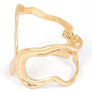 Cutout Textured Iconic Hinge Bangle