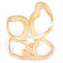 Cutout Textured Iconic Hinge Bangle