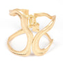 Cutout Textured Iconic Hinge Bangle