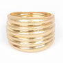 Textured Iconic Casting Spring Hinge Bangle