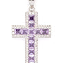 Cubic Zirconia Cross Pendant Necklace