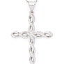Cubic Zirconia Cross Pendant Necklace
