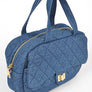 Quilted Denim Weekender Gym Bag