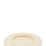 Solid Wool Beret with Ribbon Embroidered