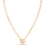 Heart Pendant Toggle Necklce