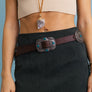 Boho Turquoise Concho Belt with Western Accents