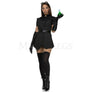 Steampunk Sscientest Pc Button Up Dress Black Women's Costume Set Size S/M