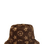 Geometric Pattern Fur Bucket Hat