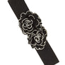 Double Flower Design Elastic Belt