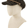 Tweed beret Chain Hat