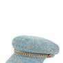 Tweed beret Chain Hat