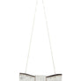 Crystal Ribbon Shape Crossbody Bag