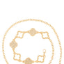 Multi Clover Linked Metal Belt