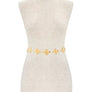Multi Flower Linked Metal Belt