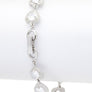 CZ Heart Station Tennis Bracelet