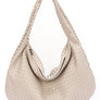 Weaved Faux Leather Soft Shoulder Bag