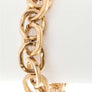 Hammered Heart Charm Stretch Bracelet