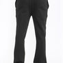 Mens Solid Fleece Flare Stacked PANTS