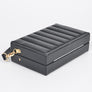 Embossed Box Top Handle Clutch Bag