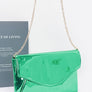 Color Mirror Envelope Clutch Swing Bag