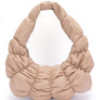 Crinkle Faux Leather Shoulder Bag