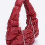 Crinkle Faux Leather Shoulder Bag