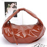 Patent Finish Faux Leather Top Handle Swing Bag