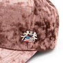 American Flag Angel Pin Tag Velour Cap
