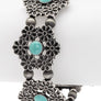 Stone Engraved Flower Western Bracelet