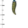 Crystal Jalapeno Stud Earrings