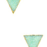 Triangle Druzy Studs