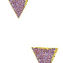 Triangle Druzy Studs