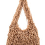 Faux Feather Hobo Slouchy Bag