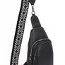 Guitar Strap Iconic Faux Leather Sling Bag