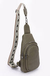 Guitar Strap Iconic Faux Leather Sling Bag
