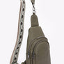 Guitar Strap Iconic Faux Leather Sling Bag