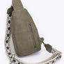 Guitar Strap Iconic Faux Leather Sling Bag