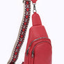 Guitar Strap Iconic Faux Leather Sling Bag