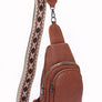 Guitar Strap Iconic Faux Leather Sling Bag