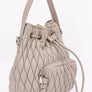 Nylon Quilted Puffer Convertible Bucket Bag