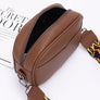 Leopard Webbing Guitar Strap Crossbody Camera Bag
