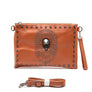 Skull Mix Studs Biker Crossbody Clutch Swing Bag