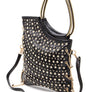 Crystal Embellished Convertible Top Handle Bag